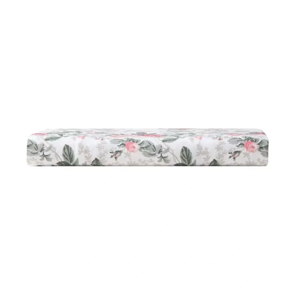 Laura Ashley® FULL 300 Thread Count Bettinas Blooms 4pc Sheet Set Red Floral NEW